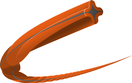 Husqvarna Trimmerline Whisper twist Ø 2,4MM X 77M - Billede 2